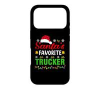 Santa's Favorite Trucker Funny Christmas Trucker Xmas Coque pour iPhone 17 Pro