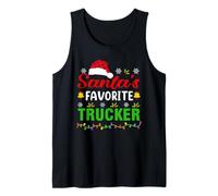Santa's Favorite Trucker Funny Christmas Trucker Xmas Débardeur