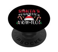Santas Favorite X-Ray Tech Noël Amusant pour Homme et Femme PopSockets PopGrip Adhésif