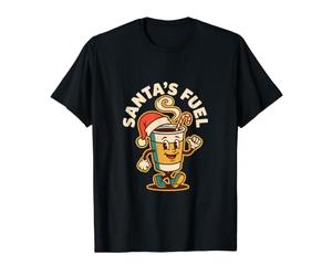 Santa's Fuel Funny Christmas Coffee Pun Xmas T-Shirt Graphique avec Valeur