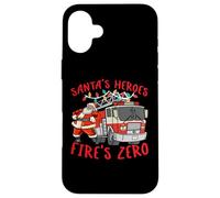 Santa's Heroes Fire's Zero Firefighting Christmas Coque pour iPhone 16 Plus