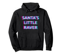 Santa's Little Raver Christmas Rave Techno Festival EDM Sweat à Capuche