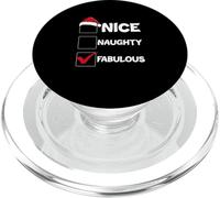 Santa's Nice Naughty List Christmas Nice Naughty Fabulous PopSockets PopGrip pour MagSafe