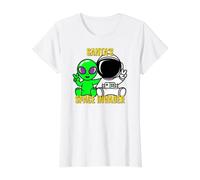 Santa's Space Invader Funny Alien. T-Shirt Astronaute Peace T-Shirt Graphique avec Valeur