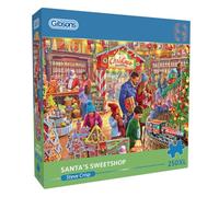 Santa's Sweet Shop | Puzzle de 250 pièces XL | Puzzle de Noël | Certifié Gibsons Games B Corp