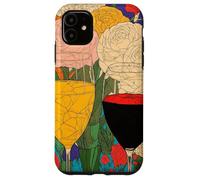 Santé à la Couleur et à la Vie: Verres de Vin en Célébration Coque pour iPhone 11