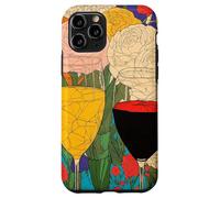 Santé à la Couleur et à la Vie: Verres de Vin en Célébration Coque pour iPhone 11 Pro