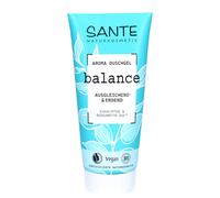 SANTE Naturkosmetik Balance Aroma Gel douche eucalyptus et bergamote - 200 ml - Gel douche équilibrant avec parfums naturels - Testé végane et dermatologiquement - Douche de soin terrestre
