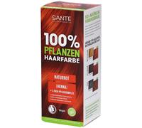 SANTE Naturkosmetik Coloration végétale pour cheveux - Rouge naturel - 100 g - Coloration naturelle avec henné bio - Sans ammoniaque ni peroxyde - Végétalien et testé dermatologiquement