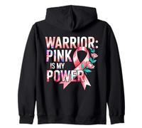 Santé du Sein Rubans Roses Esprit Guerrier Sweat à Capuche