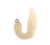 Santé Extensions de Queue de Cheval Tresses de Boxe Synthétique Enroulez autour Queue Chignon avec Élastique Anneau de Cheveux Soins du Corps (blond)