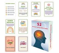 Santé mentale - 52 feuilles Journal de grossesse pour les cartes de sentiments, apprentissage émotionnel avec sensibilisation à la gestion du stress, situations sociales, équilibre entre vie professio