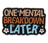 Santé mentale : broche en émail « maladie invisible » broche, épingle, bijou de sac à dos, Klein, Métal non précieux