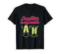 Santé mentale rose vif Le rire est mon cardio T-Shirt