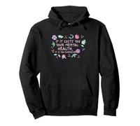 Santé mentale Self Care Protect Your Peace Citation Florale Sweat à Capuche