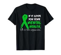 Santé mentale Self Care Protect Your Peace Citation Florale T-Shirt