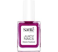 Santé naturally. Juicy Nails 01 Plum Glaze - 10 ml - Vernis de soin hybride avec vitamine E et huile d'amande - Effet repulpant et finition brillante - 2 en 1 : soin et brillance, végétalien
