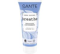 SANTE Naturkosmetik Breathe Aroma Gel douche patchouli et fève tonka - 200 ml - Gel douche apaisant aux parfums naturels - Testé végane et dermatologiquement - Douche de soin relaxante