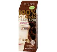 SANTE Naturkosmetik Coloration végétale pour cheveux en poudre, marron foncé, couleurs brillantes, couverture des cheveux gris, végétalien, 100 g