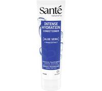 Sante Naturkosmetik Intense Hydration Après-shampoing à l'aloe vera + extrait de mangue, après-shampoing végétalien avec boost hydratant pour cheveux normaux à secs, 150 ml