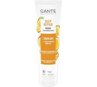 SANTE Naturkosmetik Deep Repair Masque Wonder 1 minute - 150 ml - Avec squalane & complexe triple protéine - Pour cheveux secs et abîmés - Sans silicone & végétalien - Testé dermatologiquement