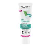 SANTE Naturkosmetik Dentifrice à la menthe Total Care - 75 ml - Dentifrice avec fluorure de sodium, xylitol et sauge bio - Végétalien et sans dioxyde de titane - Soin intensif et protection des dents