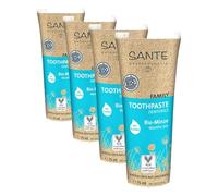 Sante Naturkosmetik Dentifrice bio menthe avec fluorure 75 ml (Lot de 4)