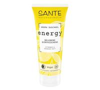 SANTE Naturkosmetik Energy Aroma Gel douche au citron et orange, 200 ml, gel douche vivifiant aux parfums naturels, végétalien et testé dermatologiquement, douche de soin rafraîchissante
