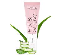 SANTE Naturkosmetik Fix & Glow Primer - 30 ml - Avec squalane et acide hyaluronique - Pour maquillage longue durée - Hydratant et végétalien