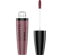 SANTE Naturkosmetik Intense Color Gloss 03 Stubborn Plum, effet brillant à lèvres, pigmentation intensive, avec beurre de karité, hydratant, 9 ml
