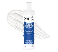 Sante Naturkosmetik Intense Hydration Shampooing Aloe Vera + Extrait de Mangue Shampooing Soin Vegan Hydratation Intense Renforce Cheveux Secs 250 ml