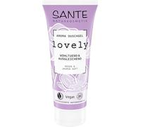 SANTE Naturkosmetik Lovely Aroma Gel douche Rose & Jasmin - 200 ml - Gel douche apaisant aux parfums naturels - Testé dermatologiquement et végane - Douche de soin équilibrante