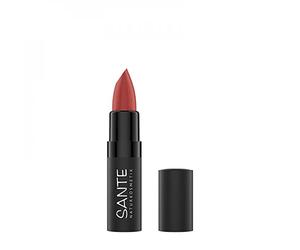 SANTE Naturkosmetik Matte Lipstick 03 Blissful Terra Rouge à lèvres, effet mat, avec beurre de cacao bio, pigmentation intense, 4,5 g