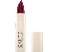 Sante Naturkosmetik Moisture Lipstick 07 Mulberry Rouge à lèvres nourrissant avec hyaluron, effet plump et Sepilift Soin des lèvres pour des lèvres souples dans un ton rouge foncé et brillant 4,5 g