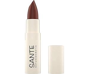 SANTE Naturkosmetik Moisture Lipstick 08 Rich Cacao Rouge à lèvres, couleurs transparentes à intenses, avec acide hyaluronique, doux et protecteur, 4,5 g