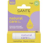 SANTE Naturkosmetik Natural Care Baume à lèvres - 4,6 g - Avec huile de jojoba bio et hyaluronique - Pour lèvres sèches - Testé dermatologiquement et végétalien