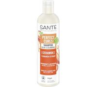 SANTE Naturkosmetik Perfect Curls Shampooing Ceramide - 250 ml - Shampooing avec céramides & banane - Soin hydratant anti-frisottis pour cheveux bouclés et ondulés - Végétalien, doux et sans sulfate