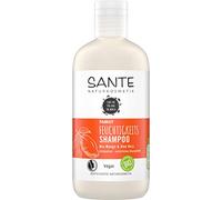 SANTE Naturkosmetik Shampooing hydratant à la mangue bio et à l’aloe vera, cheveux brillants, soin naturel pour cheveux secs, végétalien, 250 ml