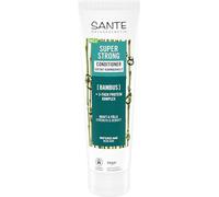 Sante Naturkosmetik Super Strong Après-shampoing en bambou bio + complexe triple protéines, après-shampoing végétalien sans silicone, nourrit et renforce les cheveux fragiles, pour une sensation plus