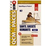 Santé, Société, Humanité Ue7 - Tome 2 Optimisé Pour Paris 6