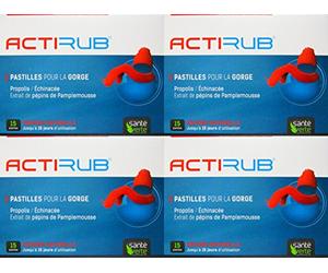 Santé Verte Actirub Pastilles Lot de 4x15 Pastilles