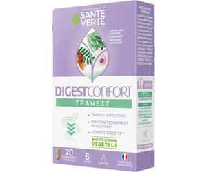 Santé Verte DigestConfort Transit Complément Alimentaire Transit Intestinal 20 Comprimés