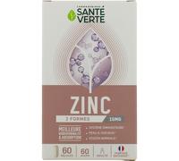 Santé Verte Zinc 15mg 60 Gélules