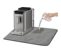 Santentre Tapis Egouttoir Vaisselle 60x40 cm, Tapis Vaisselle Egouttoir Absorbant, Tapis Evier Cuisine Cacher Les Taches, Tapis Absorbant Vaisselle pour Machines à café, Ustensiles de Cuisine, Bar