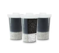 Santevia Mina Lot de 3 filtres à Eau alcaline pour la Maison Qui ajoute des minéraux et Fait de l'eau alcaline | Filtre à Eau au Chlore et au Plomb | Fabriqué en Amérique du Nord