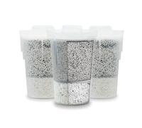 Santevia MINA Lot de 3 filtres à eau alcaline | Réduit le fluor, le chlore et le plomb | Ajoute des minéraux sains | Compatible avec les carafes Santevia MINA et système en verre | Cartouches de