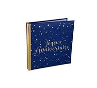 Santex 1 Livre d'or Joyeux Anniversaire Marine et Or