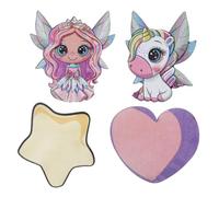 10 confettis bois petite fée 5x6cm coloré - générique 000845600000099 Multicolore