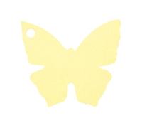 Santex 10 étiquettes Papillons ivoires