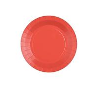 SANTEX 10 Petites Assiettes en Carton Rouge 17.5 cm